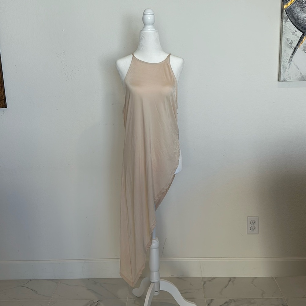 Free People Cream Asymmetrical Top